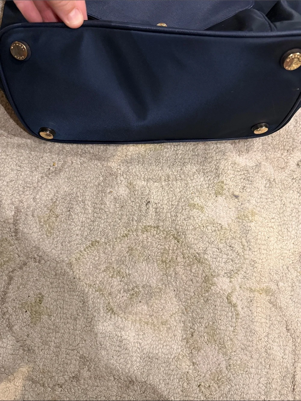 Michael Kors Navy Tote with Front Flap Pocket - Picture 6 of 7